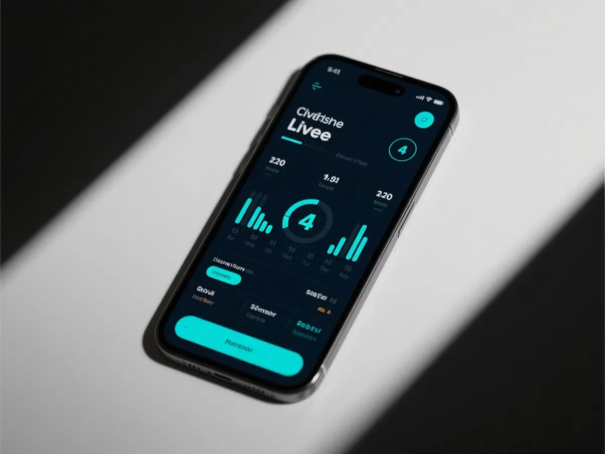 APP界面示意：即时比分与数据看板